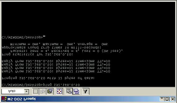 10 For Windows Me and 98 Go to Start > Run > type command. A window similar to Fig. 6.11 will appear. Type ping xxx.xxx.xxx.xxx, where xxx is the IP address of the Wireless Router or Access Point.