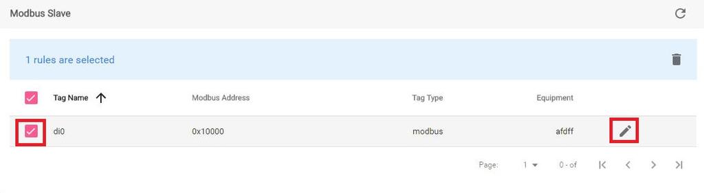 Gateway Enabling a Modbus Slave Device To enable a Modbus Slave device, click Basic Settings icon. Check Enable, and configure the basic settings. When finished, click SAVE.