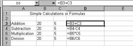 Formulae Formulae can be added to a spreadsheet to make it perform simple or complex calculations.