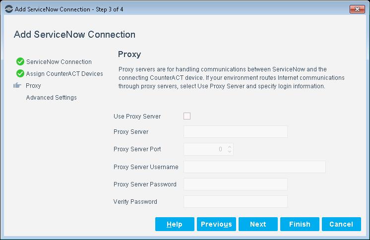8. (Optional) Configure a proxy server. To use a proxy server with Basic Authentication, you must provide the proxy server s credentials.