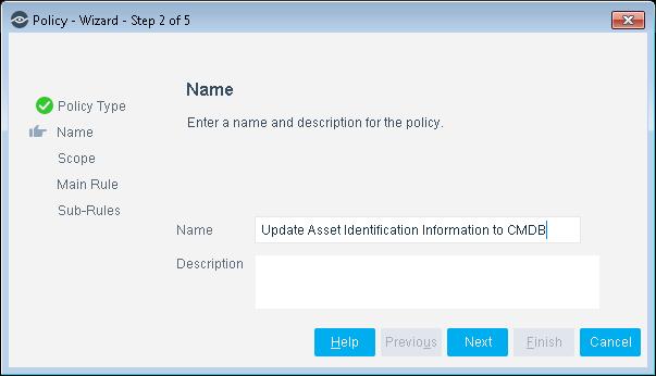 5. Define a unique name for the policy and enter a description. 6. Select Next. Both the Scope pane and the IP Address Range dialog box open. 7.