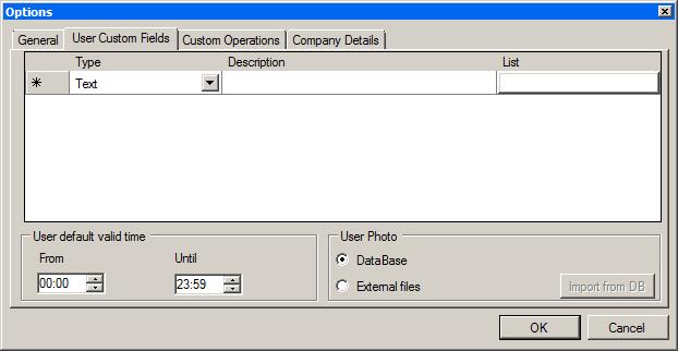 Administrator Operations Field Language Cards presentation Description Select the system interface language. Note: Setting the language to Farsi also changes the date format to the Farsi date format.