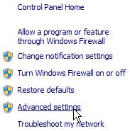 Opening a Program in Windows Firewall B. Opening a Program in Windows Firewall To open a port in Windows firewall: 1. Open the Control Panel. 2.