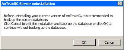 Installation If the setup detects a previous version of ViTrax, a prompt appears asking if you want to re-install or upgrade.