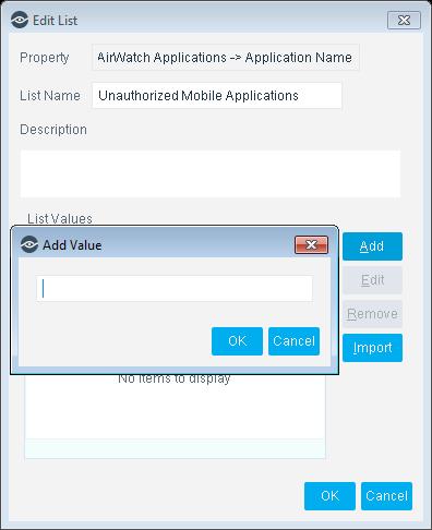 Enter the name of an application that you want to prohibit and then select OK. 6.