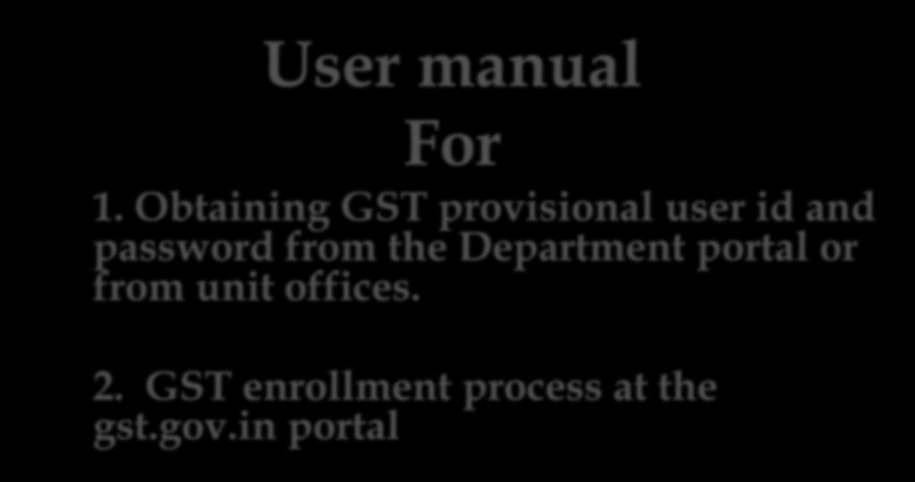User manual For 1.