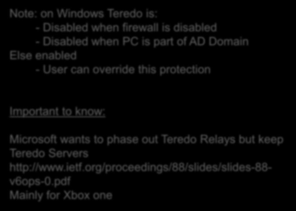 Microsoft wants to phase out Teredo Relays but keep Teredo