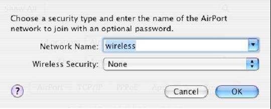 If you have not done any changes in Wireless security settings then select WEP Security, in the dialogue box, enter the WEP Password which is defined :