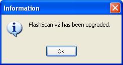 When the upgrade process has completed successfully, you will see this message: