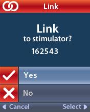 Unlinked Remote Control The Remote Control and Stimulator must establish a one-to-one link in order to communicate.