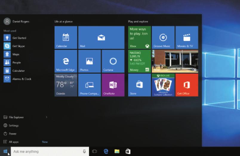 user account Start menu Introduction to Windows 10 Windows Module 1 WIN 11 Windows Module 1 most used apps tiles Start button search box Figure 1 9 To Run an App Using the Start Menu Why?