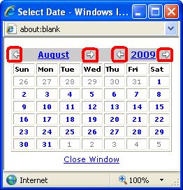 Introduction Enter a Date Enter dates in the following format: MM/DD/YYYY. For example, enter 08/20/2009 for August 20, 2009. Select a Date Using the Pop-Up Calendar 1.
