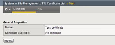 Installation Instructions for F5 BIG-IP version 11 Step 1. Obtain the SSL Certificate 1. The Symantec certificate will be sent by email. The certificate is included as an attachment (Cert.