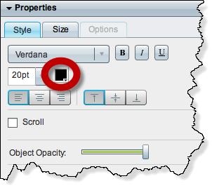 Step 2 Adjust attributes on the Style tab in the Properties drawer. a. Check the Border check bo