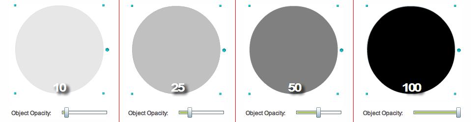 Step 3 Push the slider left or right to control your object s density. The far left end causes full transparency.