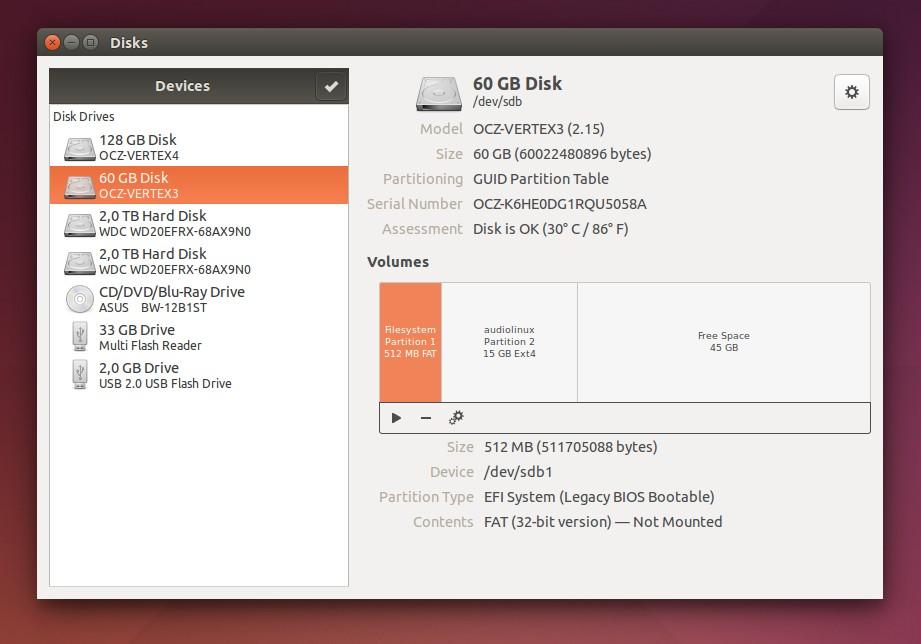 min) After some time you AudioLinux SSD is almost ready In the image