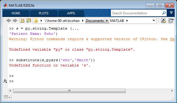 0) 3.0 MATLAB interface to Python (for calling Python from MATLAB) Clear Python class definitions with clear classes command (useful when