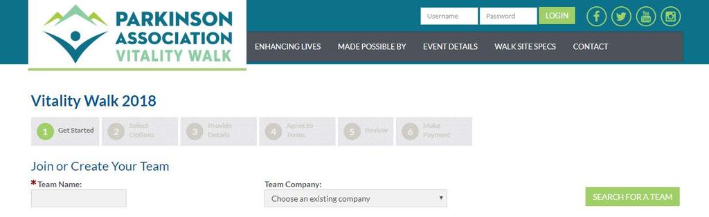 3) Click JOIN AN EXISTING TEAM 4) Type in the name of the team you would like to join;
