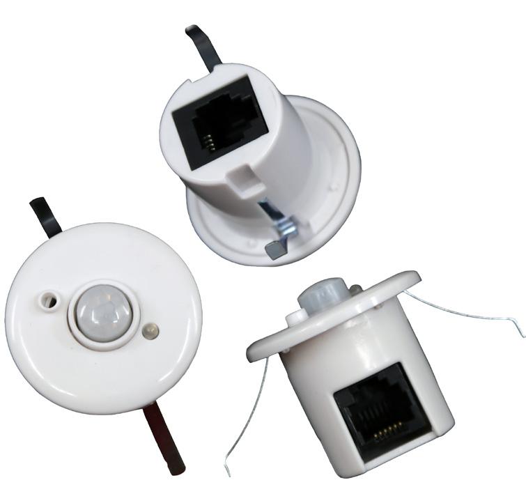 Sensor2 MLTH-H, Sensor2 MLTH-V Motion, light, temperature & humidity sensor with horizontal or vertical RJ12 connection PRODUCT OVERVIEW The Amatis Controls Sensor2 MLTH connects to the Amatis Smart