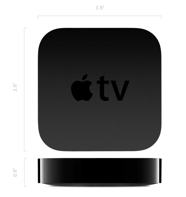 The Apple TV size is tiny,