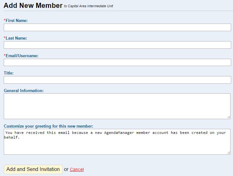 5) Assign the user role to the member.