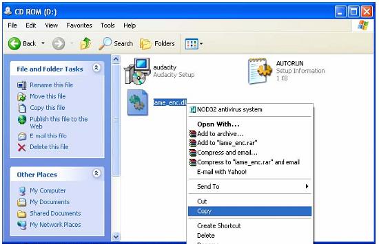 4. After copying the file, open the Audacity Software. Click on the "RECORD" Button to start the recording process.
