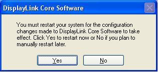 Step 4: Click Yes to restart your