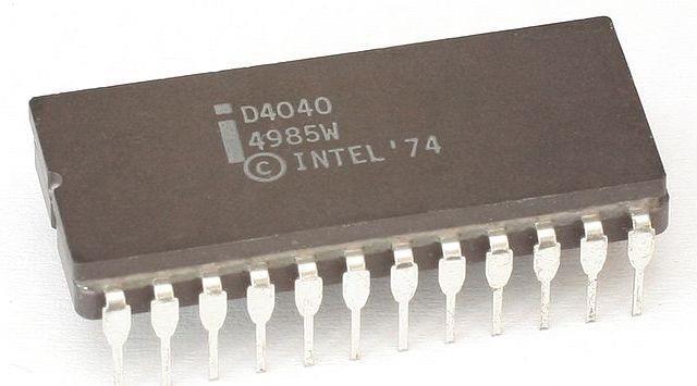 Intel 4040 Introduced in 1974.