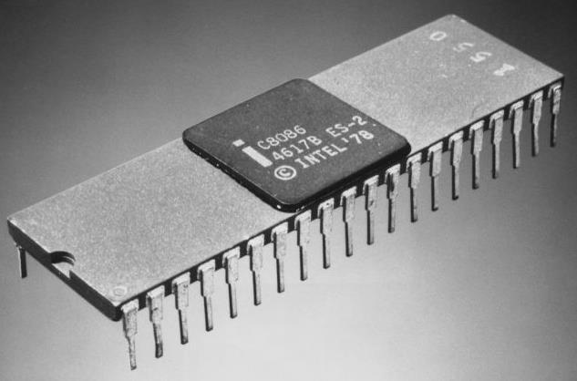 16-bit Microprocessors Intel 8086 Introduced in 1978. It was first 16-bit µp. Its clock speed is 4.77 MHz, 8 MHz and 10 MHz, depending on the version. Its data bus is 16-bit and address bus is 20-bit.