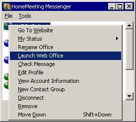 Launch Web Office Launch via Messenger As an Owner, you can launch your web office, namely open your meeting room, to host an instant meeting or to make a recording file by yourself alone.