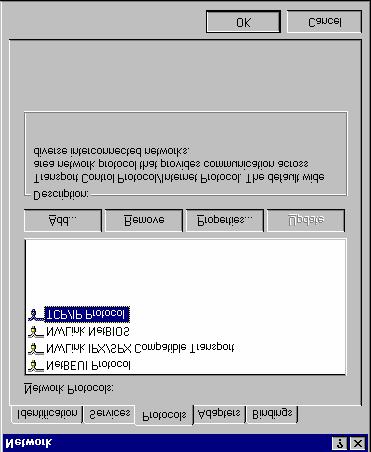 Figure 13: Gateway Tab (Win 95/98) On the DNS Configuration tab, ensure Enable DNS is selected.
