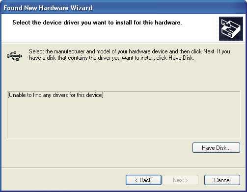 continue. In the Install From Disk window, click Browse to select the path of the device driver.