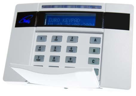 The EURO mini Keypad Note: For your security, the keypad becomes disabled for 90 seconds after 30 incorrect key-presses. It will subsequently be disabled again after 7 further incorrect keypresses.