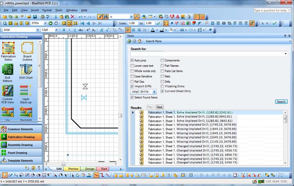and orientation in the imported CAD data.