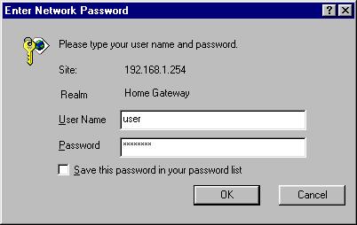 Chapter 3 Installation and Configuration Then, click OK to log in. You can modify these passwords for security and management purpose.