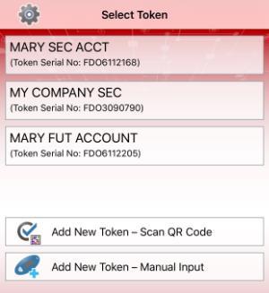 3. Launch the BOCI Security Token from your device and