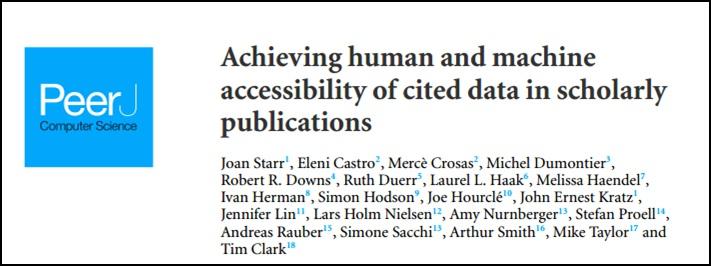 How to Cite Data Similar to citing a published article or book Provide information necessary to identify and locate the work cited Broadly-applicable data citation standards have not yet been