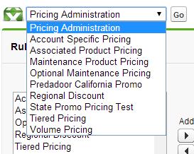 Quote Line Item User Once a new custom pricing rule type has been created it will appear as a selection in the