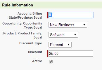 Selecting your new rule and clicking Go will allow you to add pricing rules to your new custom pricing rule