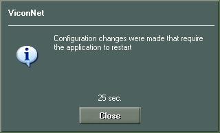 Upon restart the settings will have been restored.