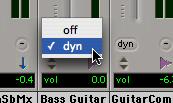 Off Dynamic Voice Allocation Voice options Transport controls displayed in the Edit window.