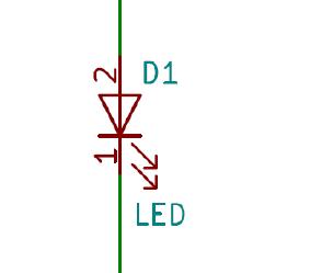 As with all other components, each diode and LED has a unique number that links the schematic and PCB component position together.