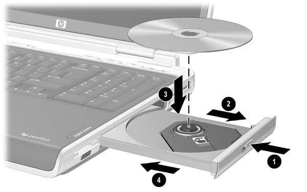 Drives Optical Drive ÄCAUTION: To avoid playback distortion or damage to optical media, stop the CD or DVD and exit media software before inserting or removing an optical drive.