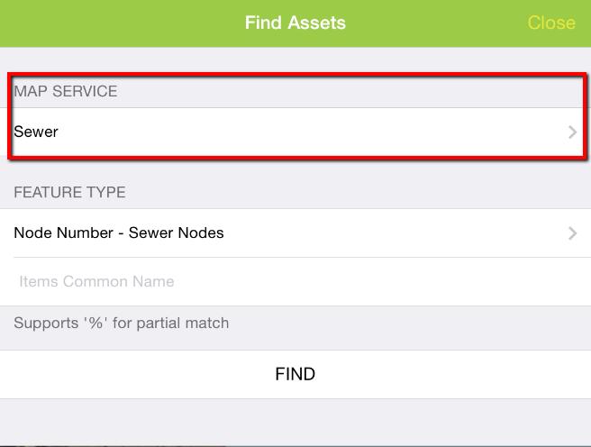 based on full or partial common Id of the asset. To search for an asset, click the Find button located on the bottom toolbar.
