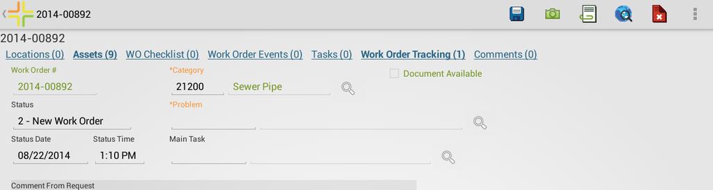 Creating a work order creates one work order and attaches all assets to the work order.