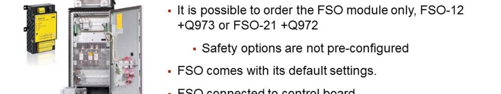 It is also possible to order the FSO module only, without any external hardware: The module is not