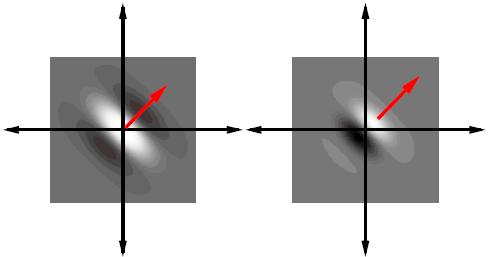 Asymmetrical Gaussian of 8 8 pixels.