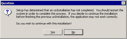 U PDATE THE RAISER S EDGE 95 Uninstallation Has Not Completed If you receive this message after you install Adobe Acrobat, click Yes.