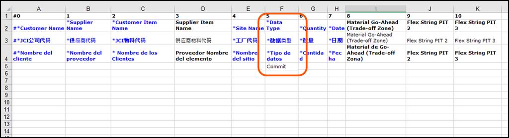 Updating Cmmit Data against the Published Frecast (Offline): Supplier Actin 1. Dwnlad frecast data int an Excel file (See dwnlad steps abve). 2.