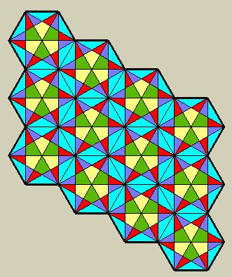 Google SketchUp Math Project #1 8. Color the faces inside the hexagon however you like.